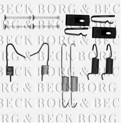 BORG & BECK bbk6167 -  Комплектующие, колодки дискового тормоза